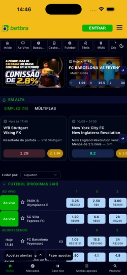 Exchange da BetBra no celular, com comissão e liquidez